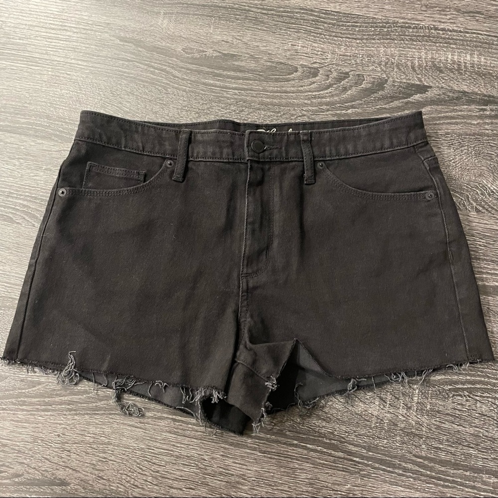 Universal Thread cutoff high rise shortie jean shorts